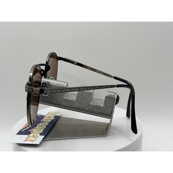 Vintage Oversize Sunglasses NOS Round Preppy Style Brown Lens Marchon Academy - Picture 3 of 5